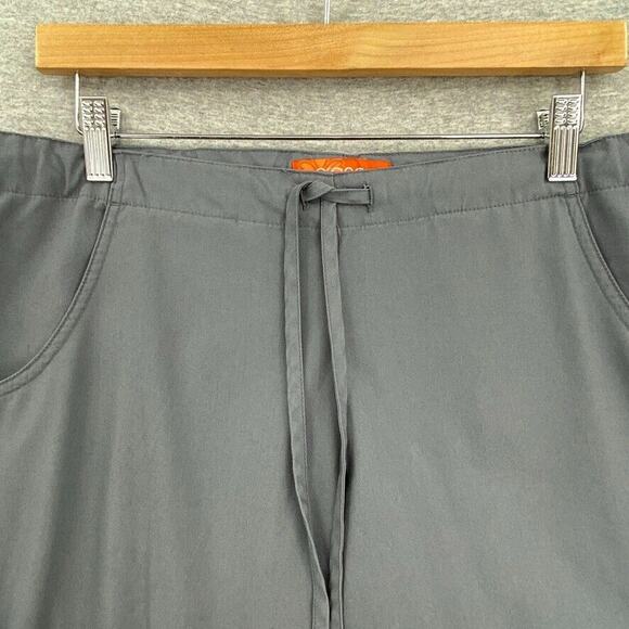 Orange Standard Scrub Bottom Pants Womens Small Gray Nurse Vet Medical Uniform - Picture 7 of 13